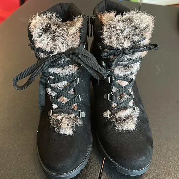 torrid Shoes Torrid Size Wide Width Furry Wedge Boots Poshmark